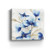 30" x 30" Watercolor Shades of Blue Floral Canvas Wall Art - 808230017429