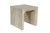 Set Of Two Natural Solid Wood Sled Coffee Table