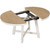 58" Oak Wood Removable Leaf Oval Extendable Dining Table