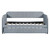 Gray Upholstered Twin Bed Frame With Trundle