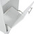 49" White Wood Barn Door Rolling Kitchen Island With Storage With USB
