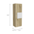 Vanguard Medicine Cabinet, Three Shelves, Single Door Cabinet