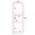 Vanguard Medicine Cabinet, Three Shelves, Single Door Cabinet