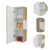 Vanguard Medicine Cabinet, Three Shelves, Single Door Cabinet