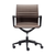Brown and Black Adjustable Swivel Faux Leather Rolling Office Chair