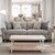 42" White Solid Wood Distressed Coffee Table
