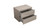 18" Beige Wood Two Drawer Nightstand