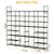 8-Tier 4-Row Shoe Rack Metal Shoe Storage Shelf 