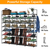 8-Tier 4-Row Shoe Rack Metal Shoe Storage Shelf 