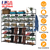 8-Tier 4-Row Shoe Rack Metal Shoe Storage Shelf 