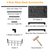 8-Tier 4-Row Shoe Rack Metal Shoe Storage Shelf 