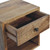 12" Brown Solid Wood Square One Drawer Floating Nightstand