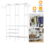 Metal Garment Rack Shoe 