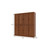 72" Coffee Solid Wood 8 Two Drawer Pantry Or Storage Closet