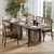 33" Brown Solid Wood Rectangular Bar Table