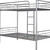 Silver Twin Over Twin Metal Bunk Bed