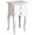 Sunset Trading Cottage Side End Table | Distressed White Solid Wood | Fully Assembled