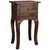 Sunset Trading Cottage Side End Table | Vintage Iron Brown Solid Wood | Fully Assembled