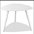 14" White Aluminum End Table