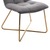 Velvet Accent Chair Retro Leisure Lounge Chair Mid Century Modern Chair Vanity Chair for Living Room Bedroom with Gold Metal Legs Salmon
