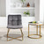 Velvet Accent Chair Retro Leisure Lounge Chair Mid Century Modern Chair Vanity Chair for Living Room Bedroom with Gold Metal Legs Salmon
