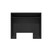 35" Black Wood Executive Desk