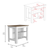 Phoenix 2 Piece Kitchen Set, Cala Kitchen Island + Napoles Utility Sink