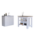 Phoenix 2 Piece Kitchen Set, Cala Kitchen Island + Napoles Utility Sink