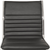 Black and Silver Adjustable Swivel Faux Leather Rolling Conference Office Chair