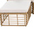Seven Piece Natural and Beige Wicker Upholstered Cushions Sectional Seating Group With Table