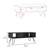 Dakota 2 Piece Living Room Set, Coffee Table + Bar Cabinet