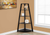 60" Black Wood Corner Bookcase
