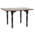 Sunset Trading Selections 34-48" Rectangular Extendable Drop Leaf Dining Table | Cherry/Antique Black Wood | Seats 2, 4