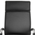 Black and Silver Adjustable Swivel Faux Leather Rolling Executive Office Chair