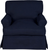 Sunset Trading Horizon Replacement Slipcover Only for T-Cushion Chair | Performance Fabric Washable Water-Resistant Stain-Proof | Navy Blue