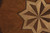 Homeroots Living Room 24" Brown And Olive Ash Manufactured Wood Round End Table With Shelf, Brown Finish