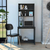 Compu Hutch Desk, Four Shelves, Writing Desk, One Lower Shelf