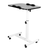 Rolling Laptop Table Portable Computer Desk Movable Table