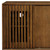 47" Brown Wood Ribbed Texture Sideboard With Two Sliding Doors