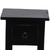 Sunset Trading Cottage Narrow Side End Table | Distressed Black Solid Wood | Fully Assembled Small Nightstand 