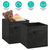 2 Sets Storage Bin Non-Woven Fabric Cube Organizer 