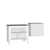kitchen cala kitchen island + dishwasher cabinet- white / onix
