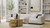 30" Natural Solid Wood Round Solid Drum Coffee Table With Two Drawers