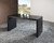 62" Espresso Wood U Shape Computer Desk