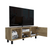 Tunez Tv Stand for TVs up to 43, Three Open Shelves, One Cabinet