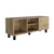 Tunez Tv Stand for TVs up to 43, Three Open Shelves, One Cabinet