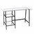 Black A Frame Metal and Glass Writing Desk - 808230103580