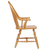 Sunset Trading Oak Selections Windsor Spindleback Dining Chair with Arms | Fully Assembled Kitchen Armchair| Modern Farmhouse Minimalist Country Cottage | Light Oak Solid Wood