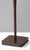 Homeroots Lighting Floor Lamp, Walnut Wood Finish, Three-Way Switch