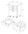 17.75" X 18.25" X 25.25" White Black Particle Board 3 Drawers Filing Cabinet